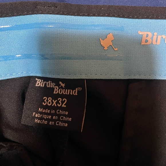 Birdie Bound Golf Pants Mens 38 x 32 Black Athletic Casual Lightweight Golf - Picture 2 of 9